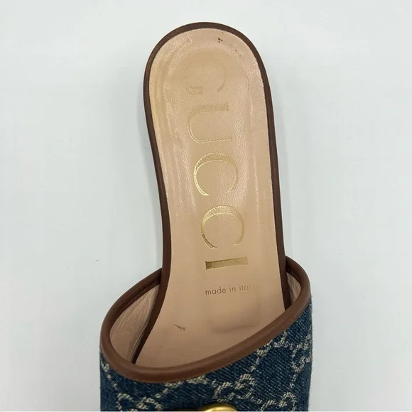 Gucci Blue and Brown Sandals - Picture 3 of 8